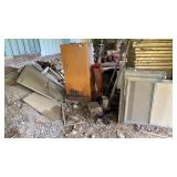 Aluminum Window Frames, Refrigerator, Log Roller,