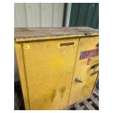 Metal Cabinet w/ Contents 44 x 19 x 45