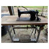 Singer Treadle Sewing Machine w/ Homemade Stand