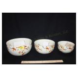Jewel Tea Nest of Bowls (Large One Has Chip)