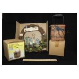 2 Tissue Holders & Birdhouses (New in Box)