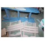 Versa Ladder & 2 Outdoor Tables