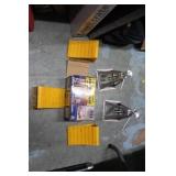 Jack Foot, 3 Chocks, & Pair of Jack Stands