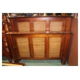 Wood & Wicker Bed (NO Rails)