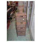 Wicker Shelf w/ Drawer