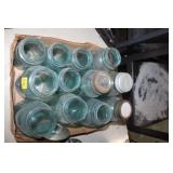 Blue Mason Jars
