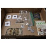 1982 D Red Seal $2 Bill (Rough), 5 Wheat Pennies,