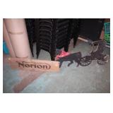 Amish Cut Out & Wood Norton Sign
