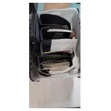 Plastic Tote w/ Magazine Organizers