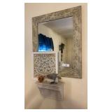 Beveled Mirror & Décor Beveled Mirror is 21 x 25