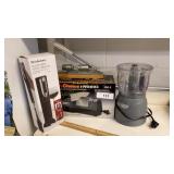 Wine Opener, Knife Sharpener, & Food Processor