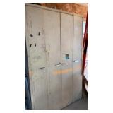 Four Door Metal Cabinet 51 x 22 x 81 Contents