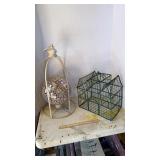 Decorative Birdcage & Gazing Mirror Ball
