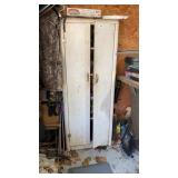 Metal Cabinet w/ Contents 26 x 13 x 66