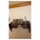 Wall Shelf & "God is Love" Plaque