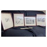 Artist Signed Duck Etchings