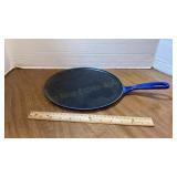 Le Creuset Blue Enamel Cast Iron Griddle