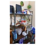 Laundry Supplies, Radio, Rolling Cart, Metal