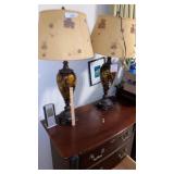 Two 32-Inch-Tall Glass Antique Roadshow Table