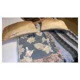 Blanket, Afghan, & Two Throw Pillows