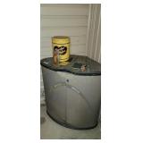Plastic Corner Cabinet w/ Contents