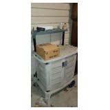 Plastic Garden Cart & Contents