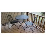 Three-Piece Folding Patio Table Set