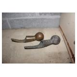 Two Brass Horse Hames Ends