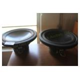 Two Alpine Woofers 11 Inch Note: One Has Been