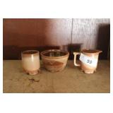Stoneware Creamer, Sugar, & Bowl