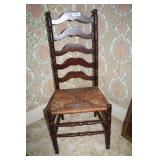 Cane Bottom Ladder Back Chair 19x16x43
