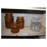 Moon & Stars Canister Set Note: Lid Missing & One