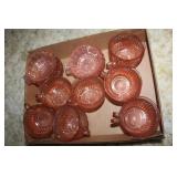 Pink Depression Mugs & Berry Bowls