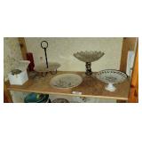 Redwing Plate, Tidbit Trays, & Salt Cellars