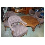 5 Piece Cocktail Set: Table 45x18, Chairs