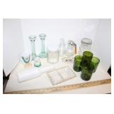 Candlesticks, Tumblers, Syrup, etc.