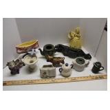 Tea Pot, Vases, Creamers, etc.