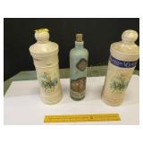 Empty Liquor Bottles & Bottle Holder