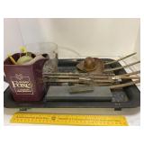 TV Tray, Wet Stones, Copper Cowboy Hat, & More