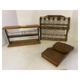 Spice Rack, Wall Pocket, & Paper Cutter