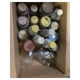 Vintage Buttons in Jars & Bottles