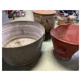 Washtub Tin & Coal Bucket