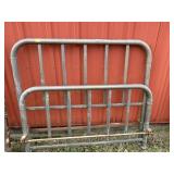 Brass Bed: Headboard 54x50, Footboard 54x34