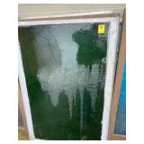 3 Green Stained Glass Windows 30x45.5