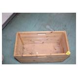 Wooden Crate on Wheels 24x12x16