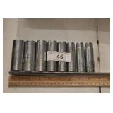 ½ Inch S-K Deep Well Sockets 15/16 to ½ Inch