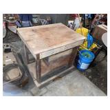 Rolling Table & Boxes 34.5x27x33