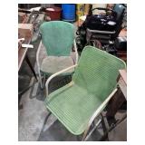 Two Metal Lawn Chairs