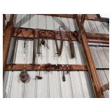 Hay Forks, Ice Saw, Seeder, Wooden Pulley, & More