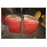 Two Metal Fuel Cans